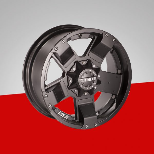 Mickey Thompson MM245 alloy wheel in satin black